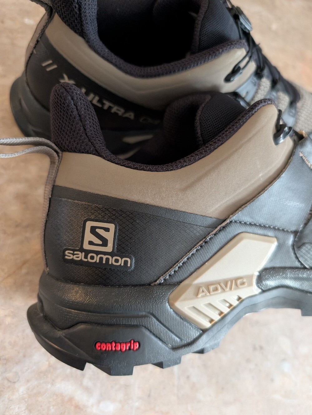 Salomon X Ultra 4 Low Bungee Cord Black Low Hiking Shoes #413859 Men's Size 11 - Picture 10 of 14
